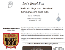 Tablet Screenshot of leesjewelbox.com